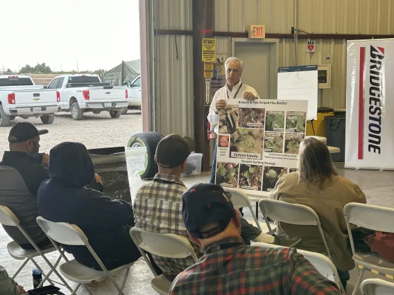 Guayule Grower Field Day 2022 - Dr. Peter Ellsworth presenting