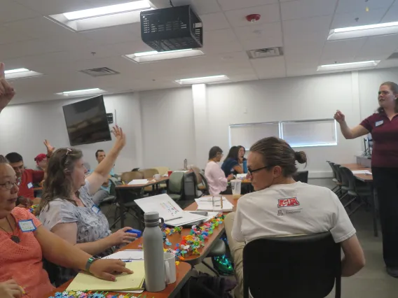 Dr. Catherine Brewer leading professional development training for SBAR Teachers and SBAR Fellows