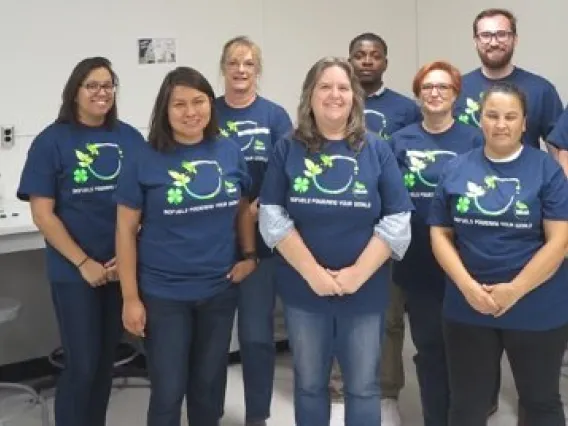 SBAR Fellows from the University of Arizona and New Mexico State University stand with their SBAR Teacher Mentors.