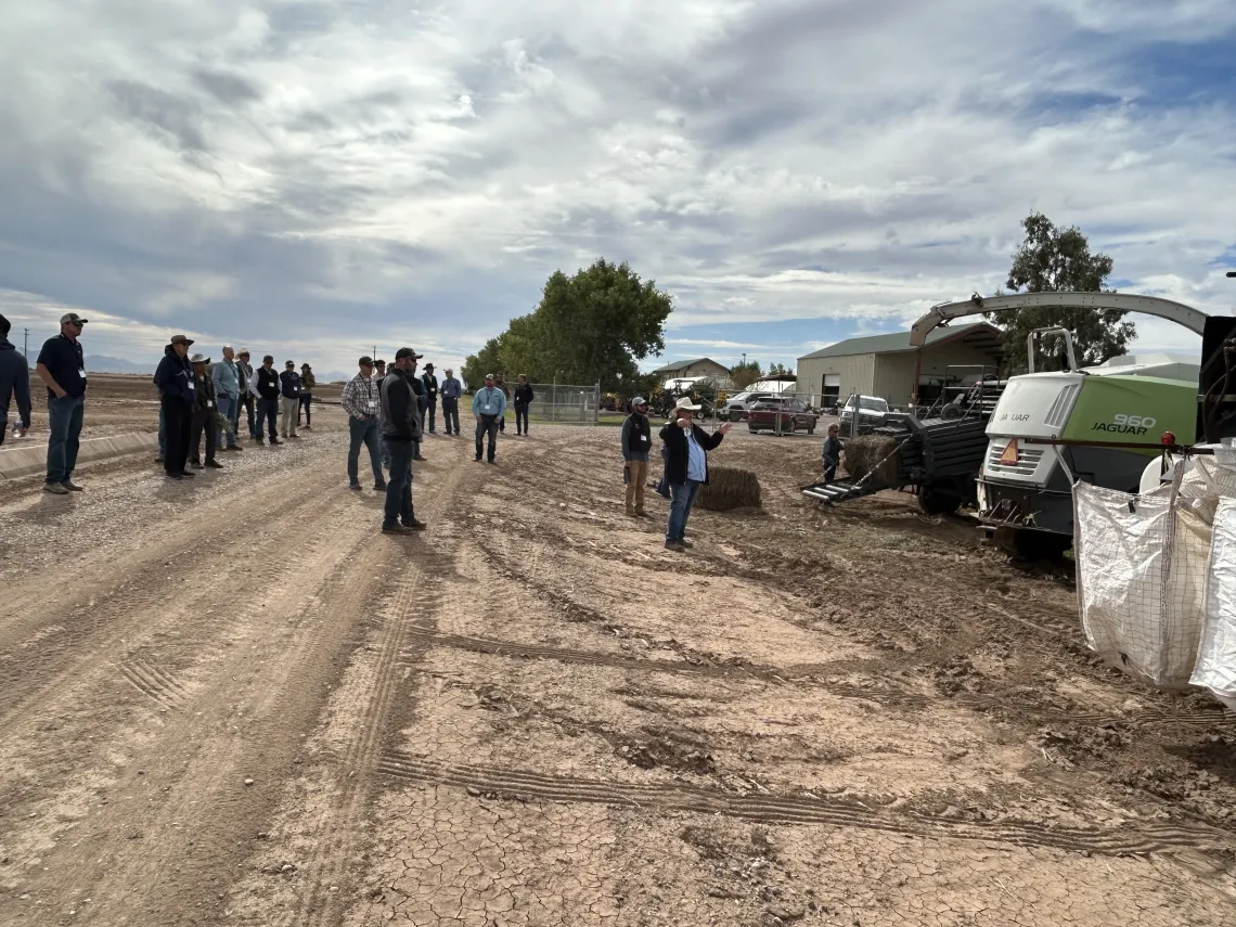 Guayule Grower Field Day 2022 - guayule equipment Eloy AZ