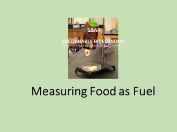 Measuring food as fuel title slide